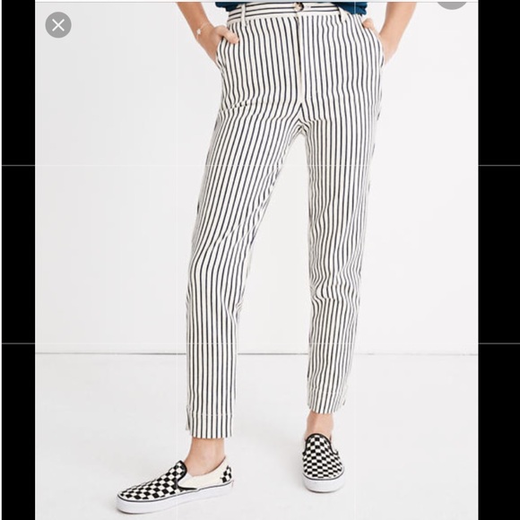 Madewell tapered stripe pants - Picture 2 of 2
